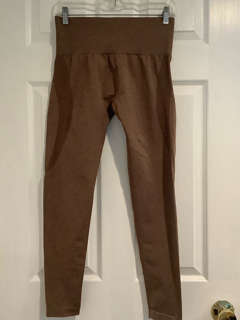 NVGTN Brown Stretch Seamless High Rise Gym Yoga Running Workout Athletic Legging